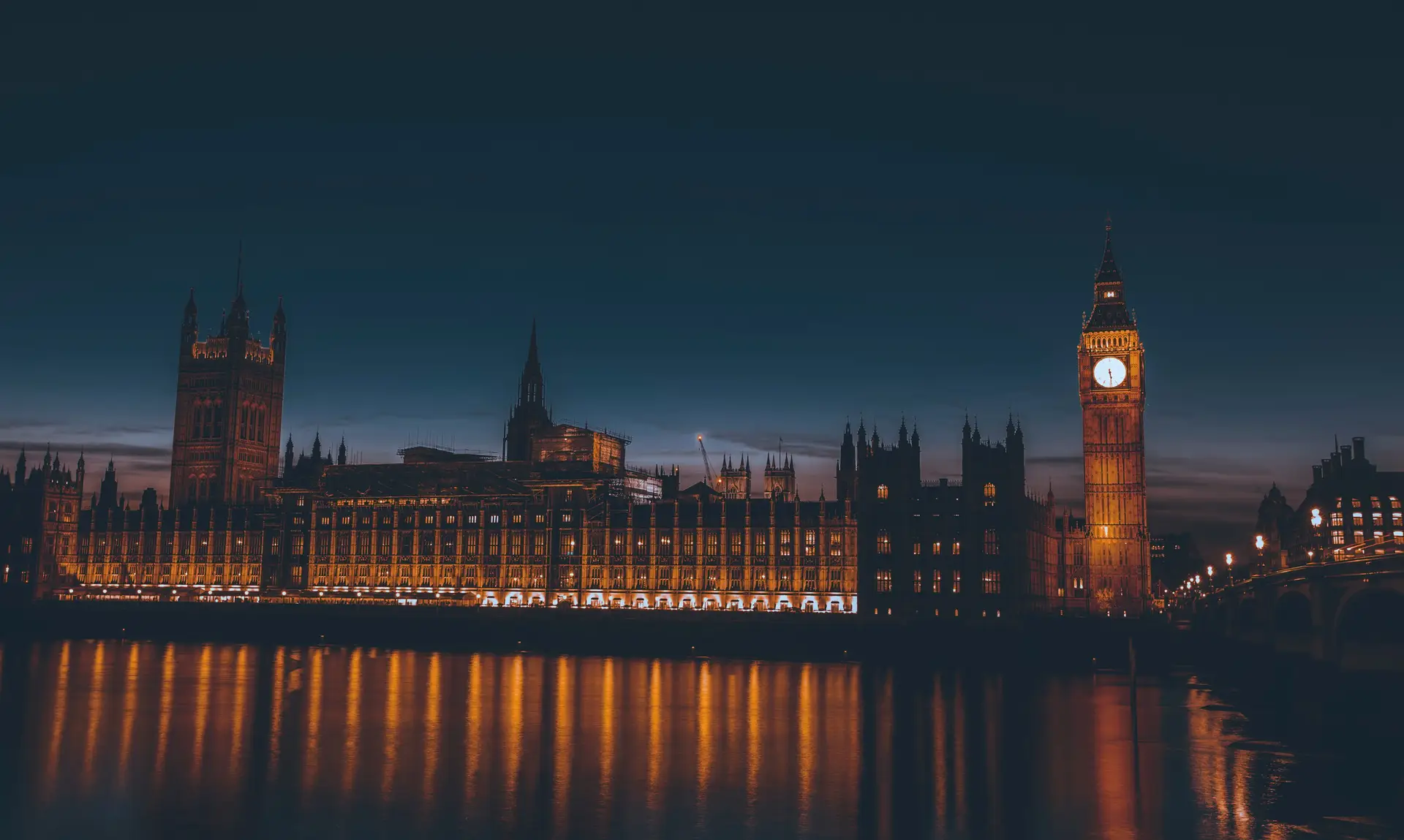 Big Ben and House of Parliament at Night, London, United Kingdom