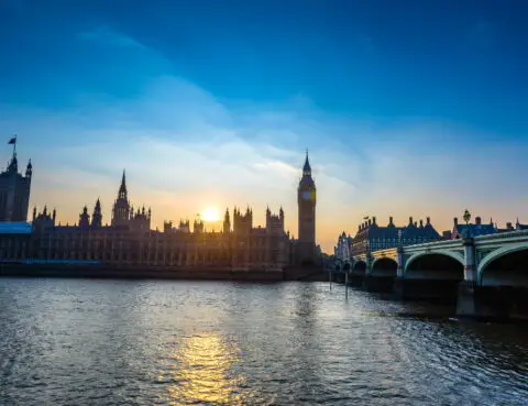 Westminster abbey and big ben at night, London, United Kingdom